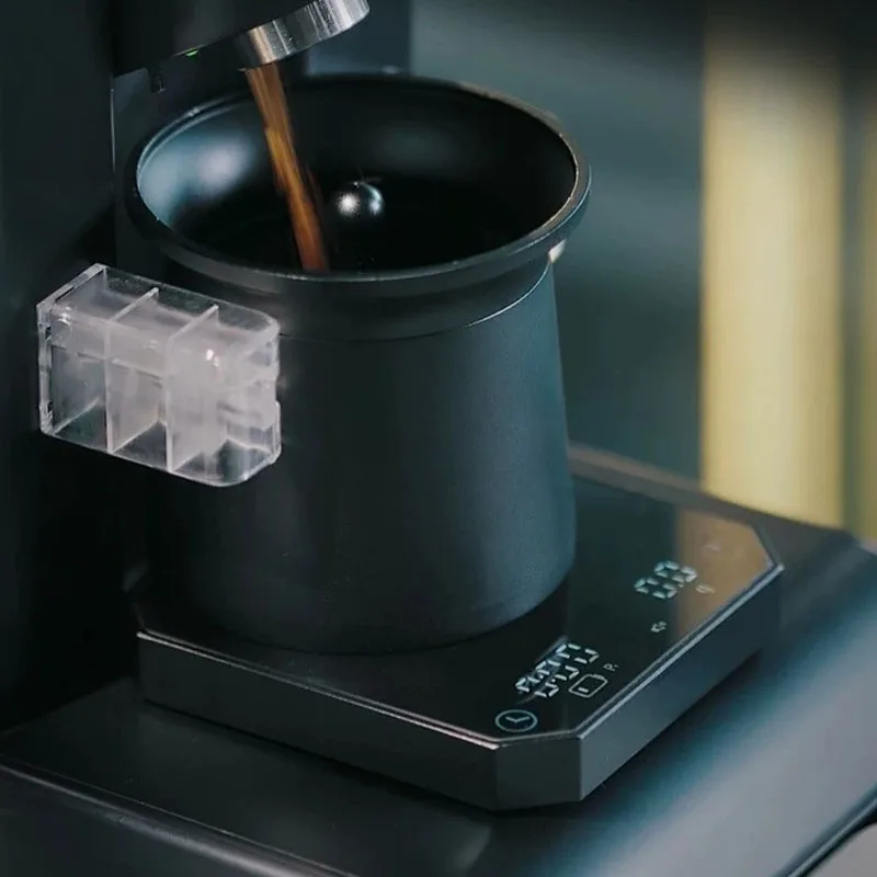 Digital Double Screen Coffee Grinder Quantitative Espresso Coffee Bean Mill Anti Spattering Low Residue Adjustable Grinding Size