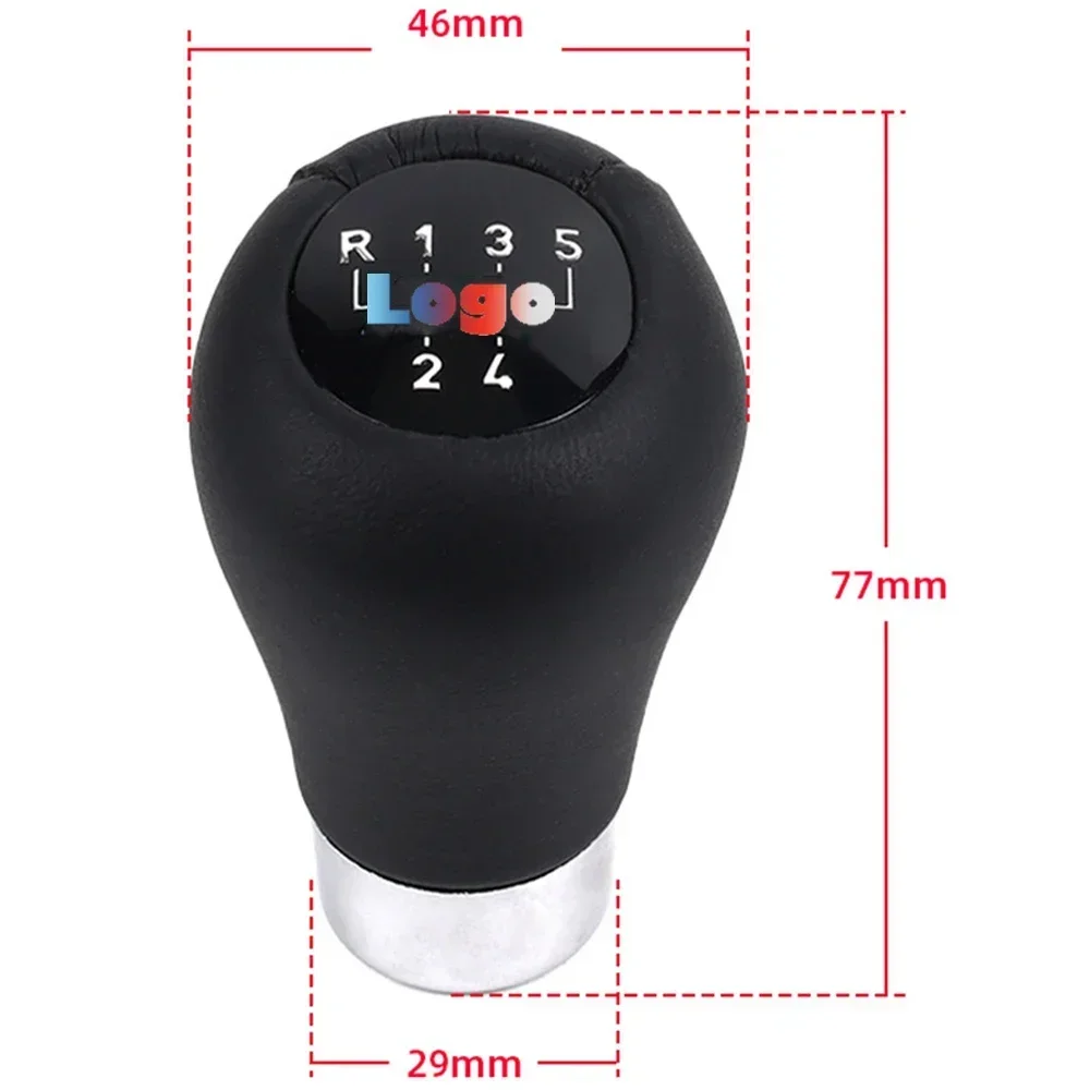 Leather Car Gear Shift Knob for BMW 1 3 5 6 Series E30 E36 E39 E46 E60 E81 E82 E87 E90 E53 E84 E83 5/6 Speed Can Custom Logo