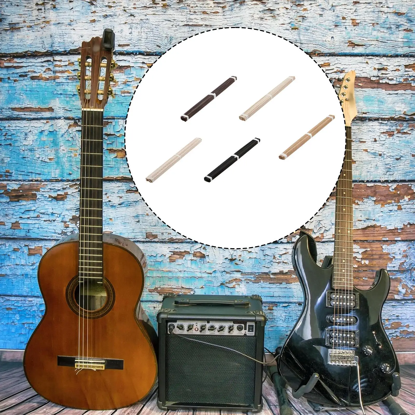 Decorative Wooden Guitar Binding Purfling Strips Luthier DIY Supplies Musical Instrument Parts for Acoustic Guitar Restoration