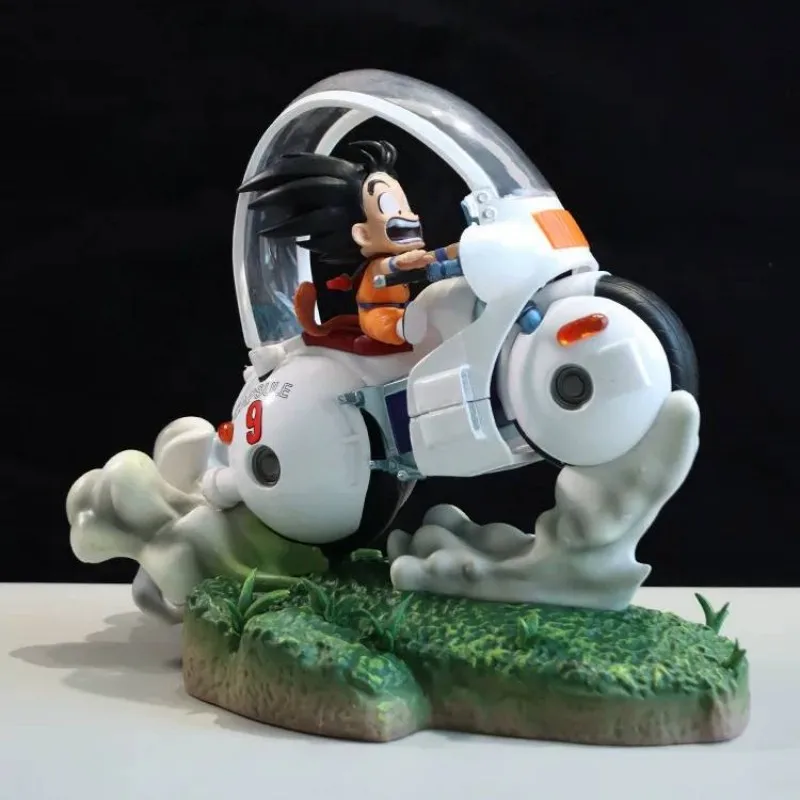 

Dragon Ball Gk Motorbike Motorcycle Father And Son Childhood Sun Wukong Sun Wufan Figurine Anime Model Desktop Ornament