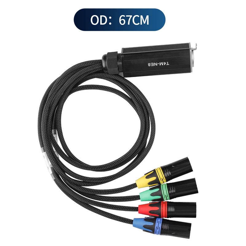 Imagem -06 - Conversor de Rede com Blindado para Canais Conector Xlr Macho e Fêmea de 3pin Cabo Receptor de Rede Múltipla para Alto-falante Rj45 Cat5