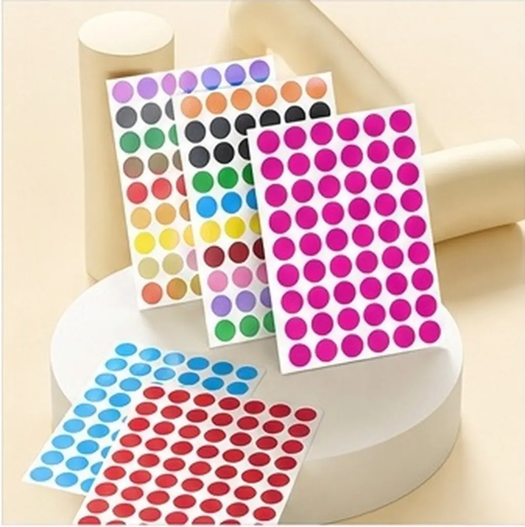 420Pcs Colorful Removable Dot Stickers for Color Coding Labeling Organizing Home Office School Inventory Jars Bottles Documents