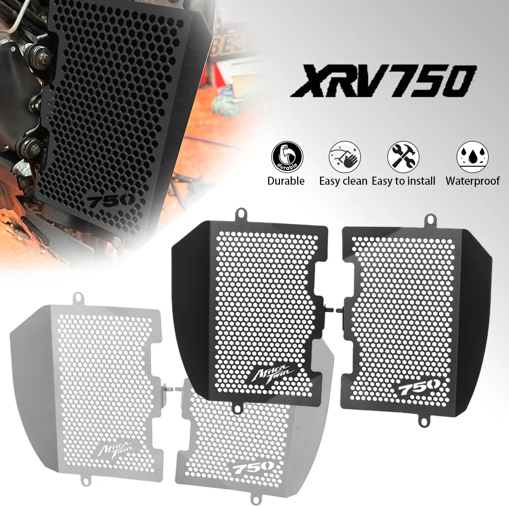 

XRV750 Africa Twin /RD07 / RD07A XRV 750 1993-2002 2003 Motorcycle Accessories Radiator Guard Grille Cover Protector For Honda