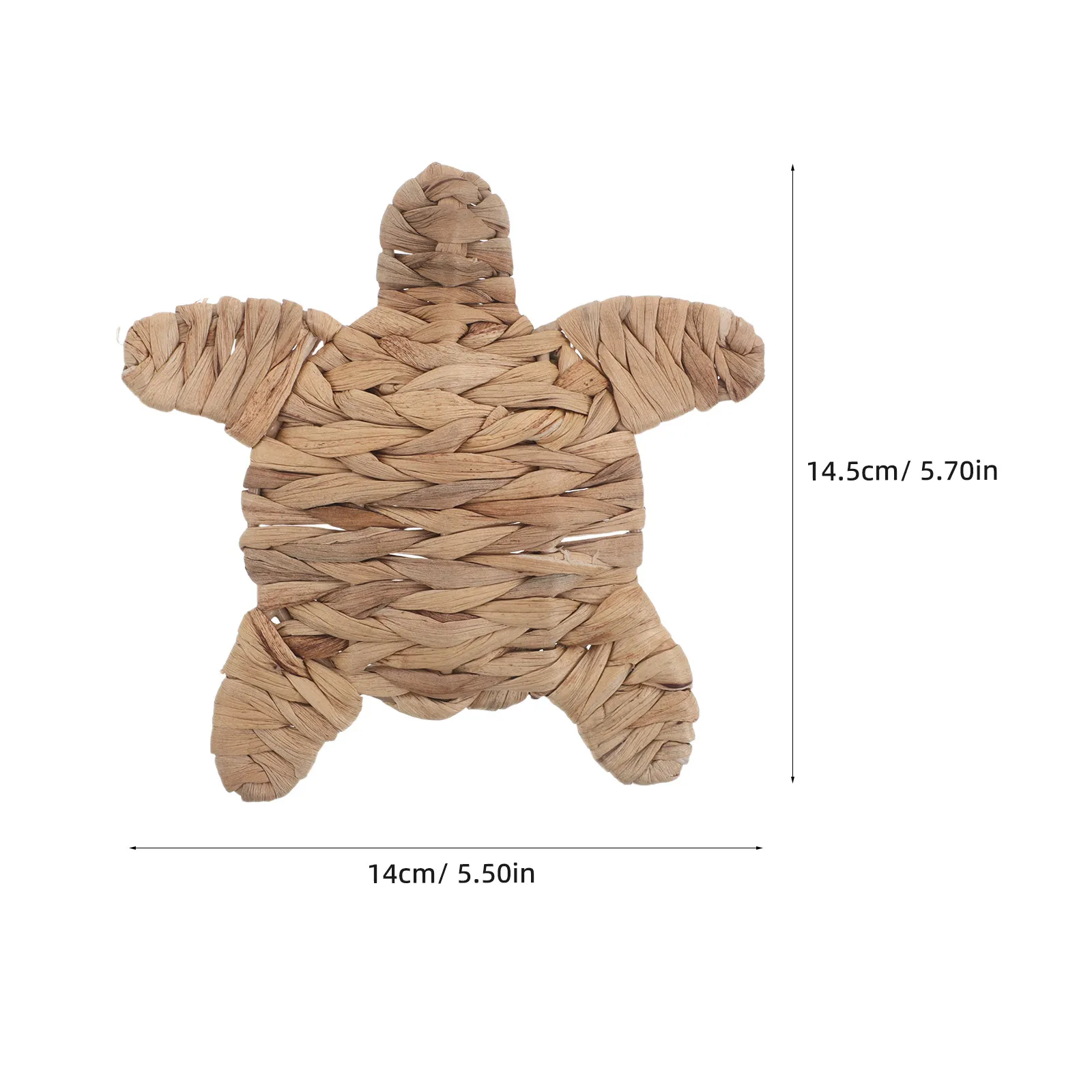 Handwoven Straw Sea Turtle Wall Decor Mini Ornament Coastal Beach Themed Turtle Decoration Marine Animal Art Home Wall Ornaments - view 5