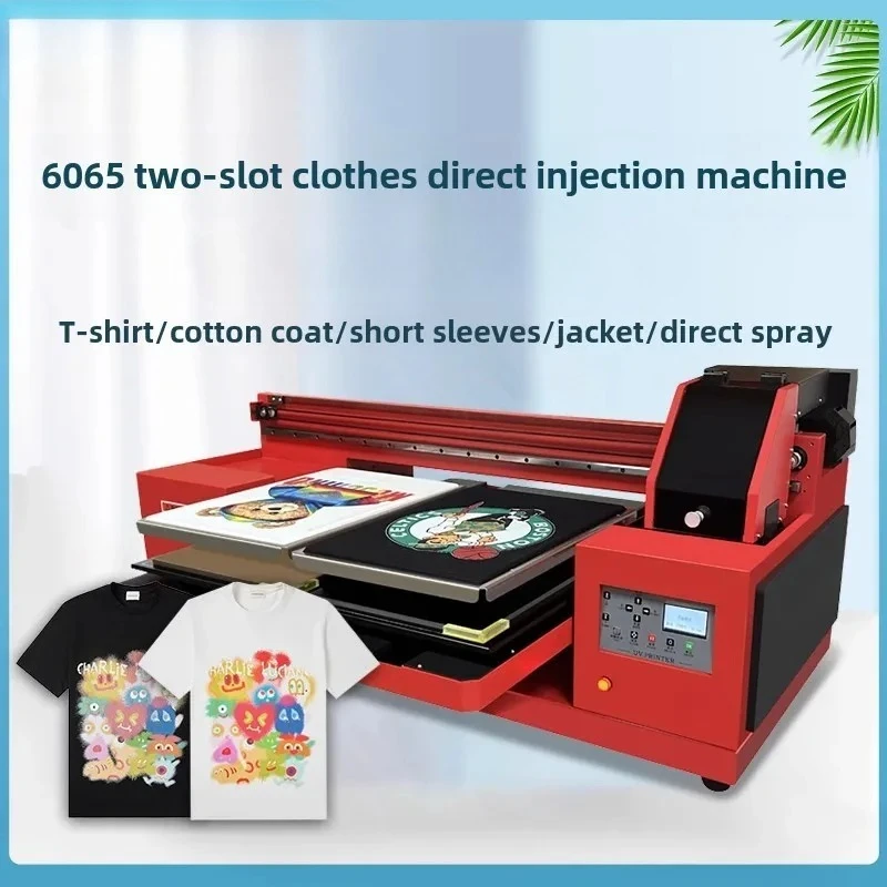 digital clothes direct injection printing machine T-shirt fabric sweater jeans canvas bag pattern white ink printing printer