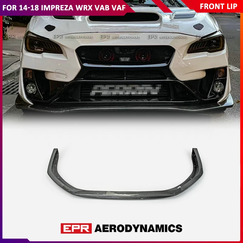 

For 14-18 Impreza WRX VAB VAF VRS Arising II Front Lip Front Lip Carbon Flber Glossy / Fiberglass Unpainted Bumper Lip Body Kit