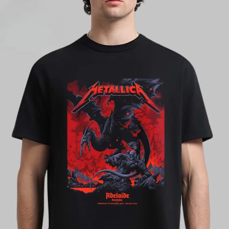 Metallica M72 Perth Australia 2025 Venue Tee At Optus Stadium on 1 November 2025 The Black Swan Two Sided T-Shirt