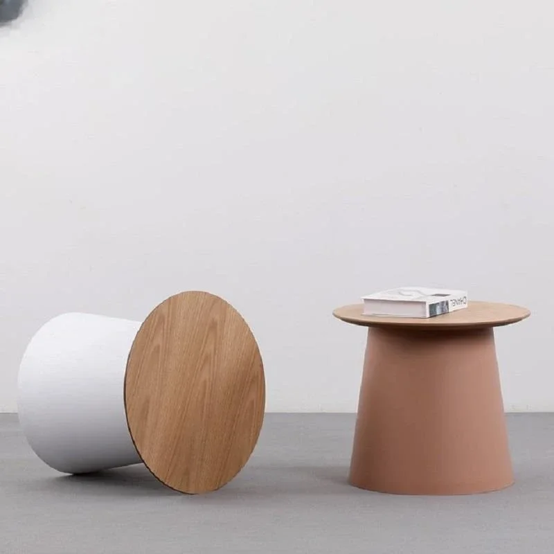 Modern Coffee Table Plastic Simple Small Round Table Tables Coffee Sofa Side Low Table Outdoor Tea Combination