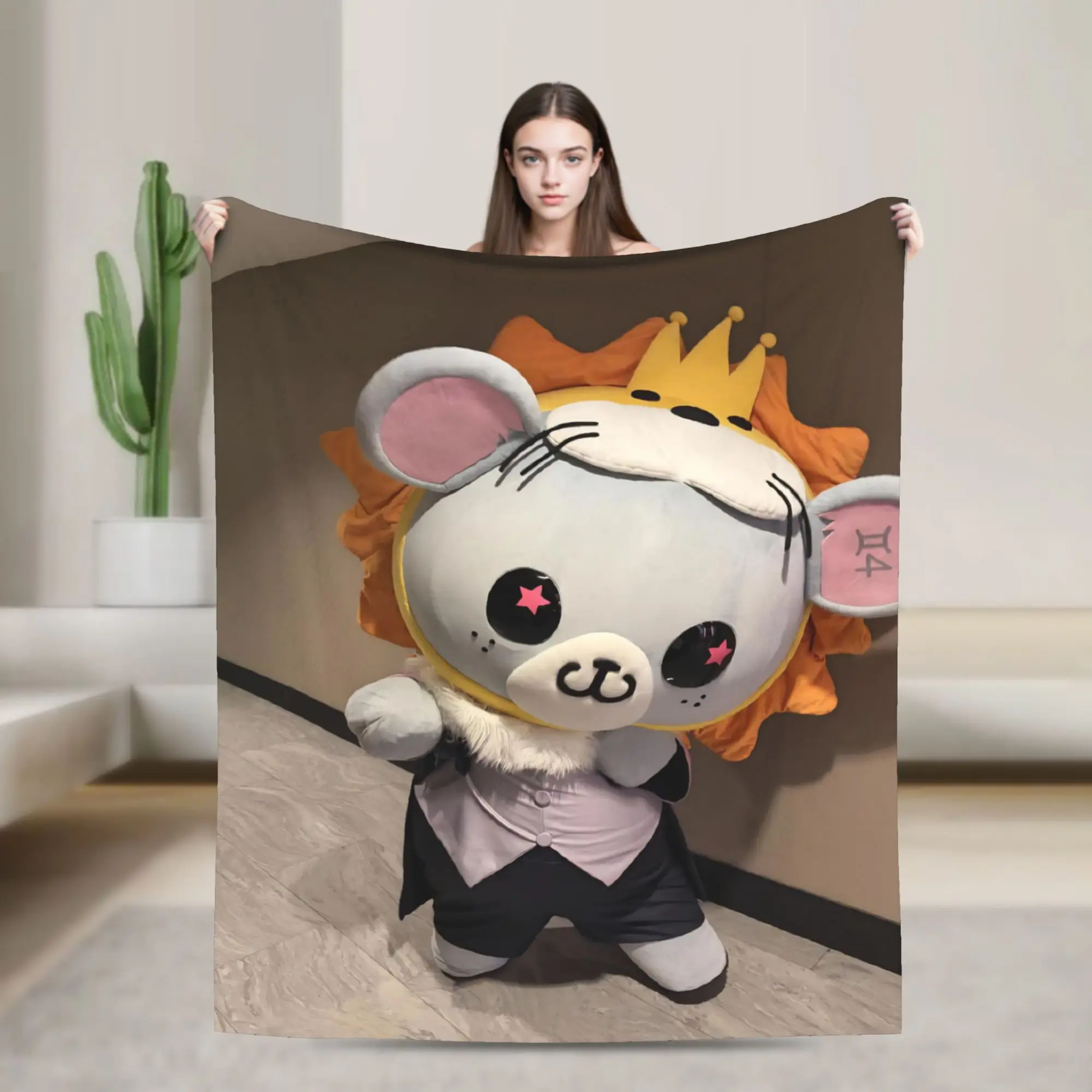 look khunnoo geminifourth Throw Blanket for Couch  Soft Cozy Plush Blanket 50x60 Inches Multiple Sizes Bedspread