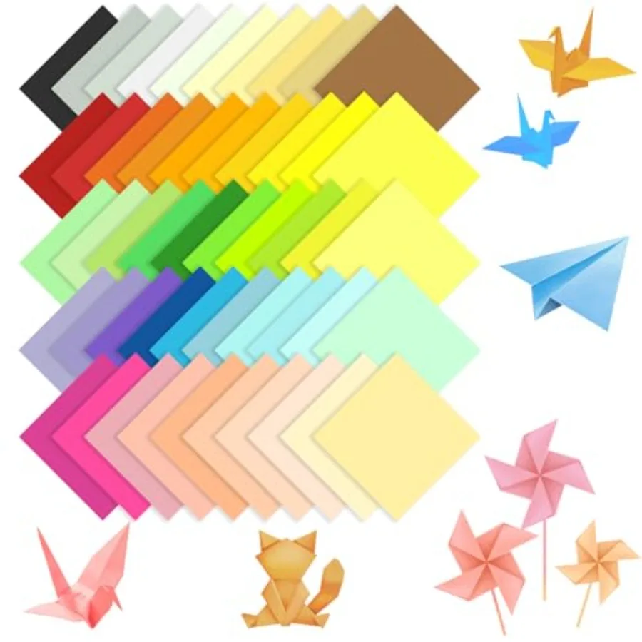 

Sheets 50 Colors Origami Paper, inch, Double Sided Colors Paper for Arts and Crafts Projects