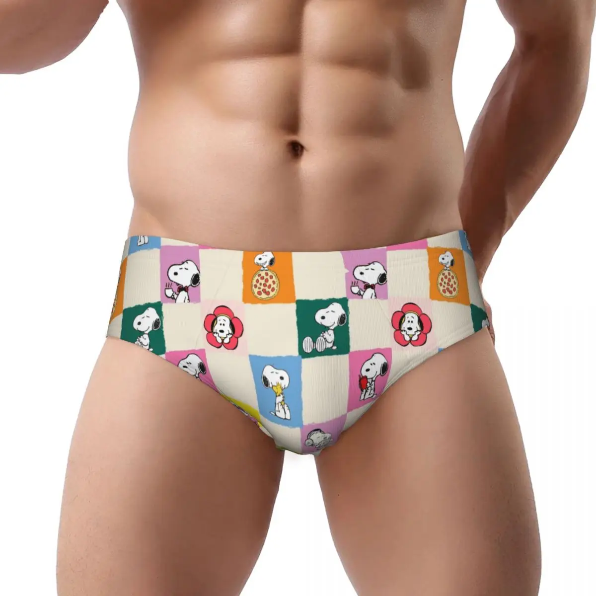 Custom Snoopys Dog Men's Briefs Panties Mens Breathable Underwear Underpants