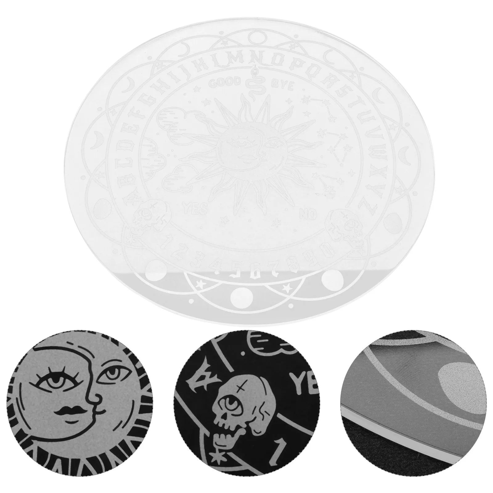 

Crystal Pendulum Board Acrylic Dowsing Divination Spirit Altar Decoration Holder Metaphysical Supplies Pendulum Board