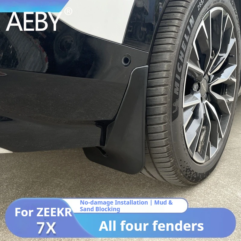

AEBY For ZEEKR 7X 2024 2025 Wheel Mudguards Splash Guards Mud Flaps ABS Plastic Fender Mudguard Set of 4 Easy Installation