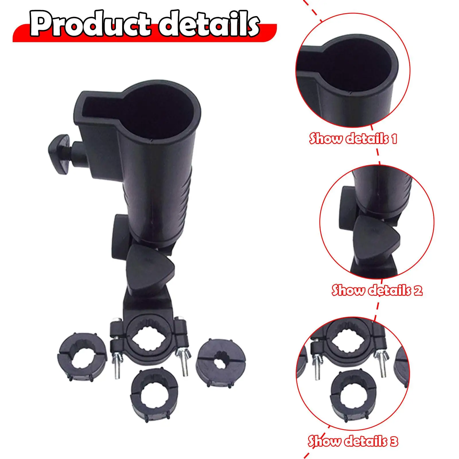 حامل مظلة عربة الدفع للجولف، حامل، حامل مظلة عربة الجولف، حامل قاعدة ملحقات الجولف المرفقة بعجلات