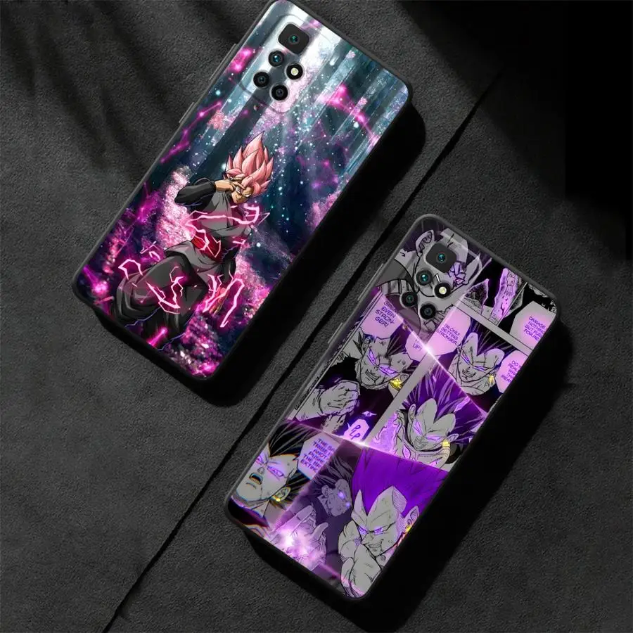 Black Soft Phone Cover Case for Xiaomi Redmi A4 A1 A2 Plus 10 A5 9 14C 12C A3 13C K40 K80 Pro Dragon Ball Super Saiyan God