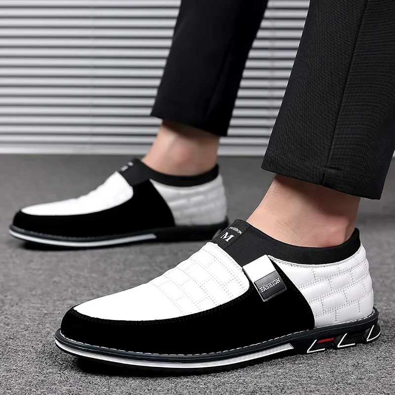 

Men Business Shoes Slip on Party Men Shoes Comfortable PU Leather Shoes for Man Wedding Dress Shoes for Male Zapatos Hombre