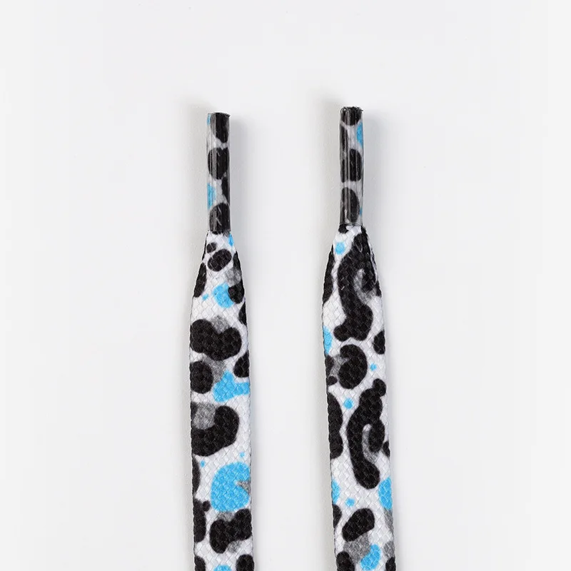 Wholesale Flat Shoelaces, Leopard Tiger Snake Zebra Print Fashion Universal Shoe Laces for Men Women