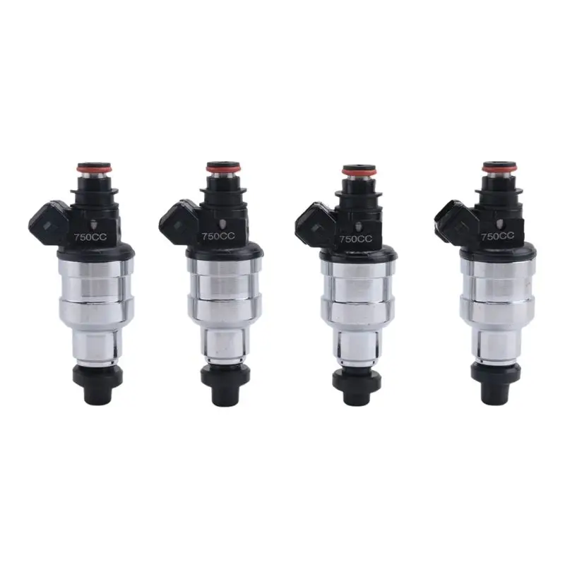 New 4Pcs New 750Cc Fuel Injector Nozzle For Honda D16 D18 B16 B18 B20 F22 H22 H22A 42LB B D H Series Engines