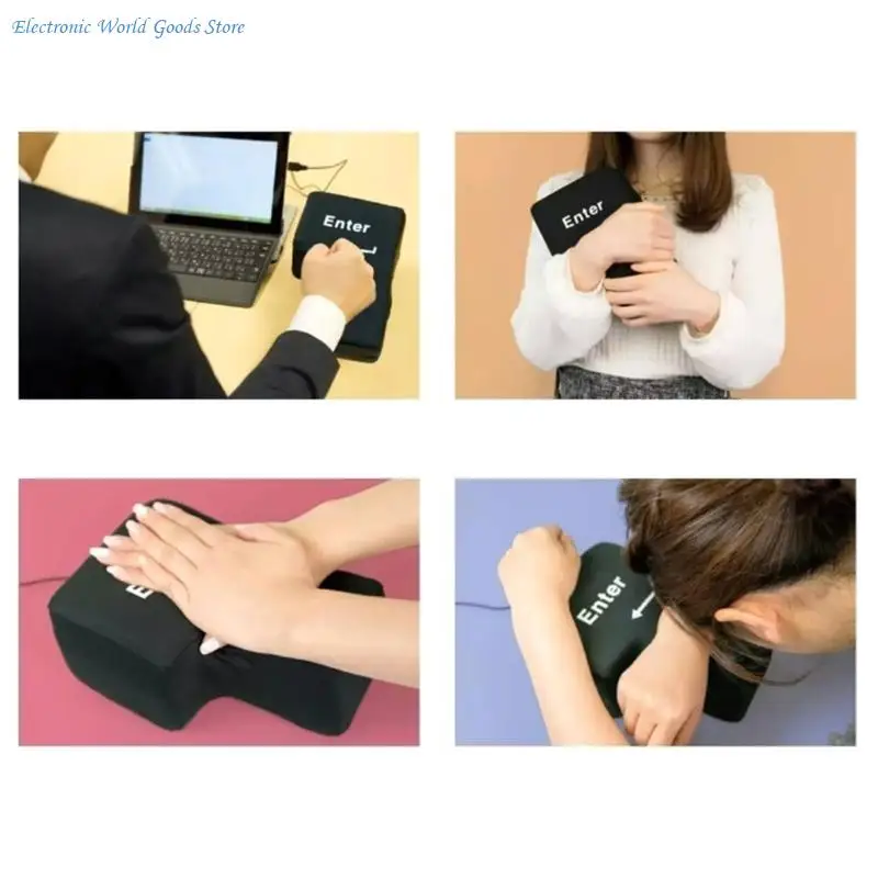 A3PD Computer USB Oversized Enter Pillow Big Enter Stress-relief Vent Cushion