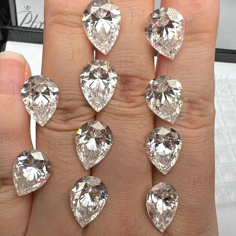 Multi-vorm D witte Moissanite steen aangepaste edelsteen 8 harten en 8 pijlen VVS1 diamanten sieraden maken groothandelsprijs