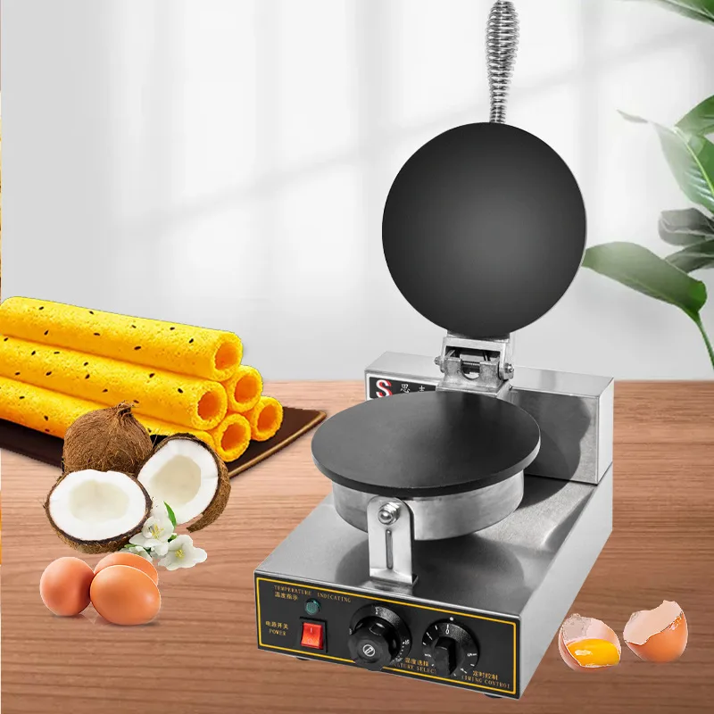 

TX Mini Small Portable Pancake Maker Ice Cream Cup & Cone Filling Machine Waffle Maker Machine Household Waffle Makers
