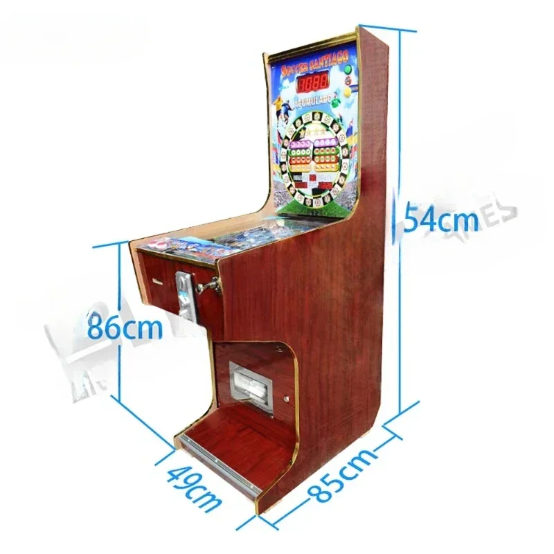 Coin operated arcade pinball machine