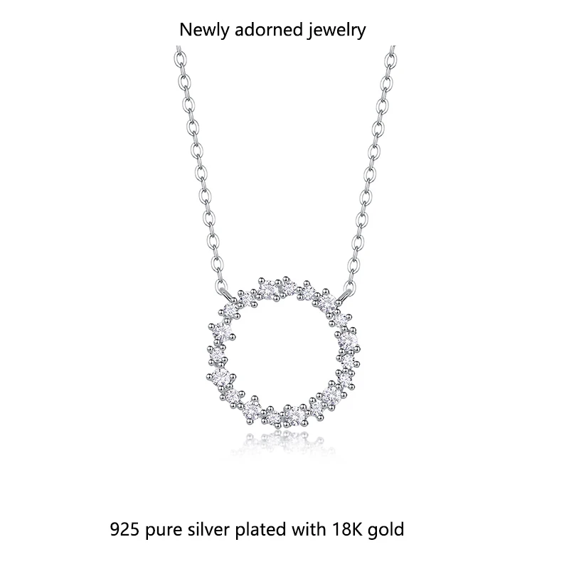 

European and American cross-border Amazon best-selling pure silver jewelry necklace, versatile gift for students, collar chain f