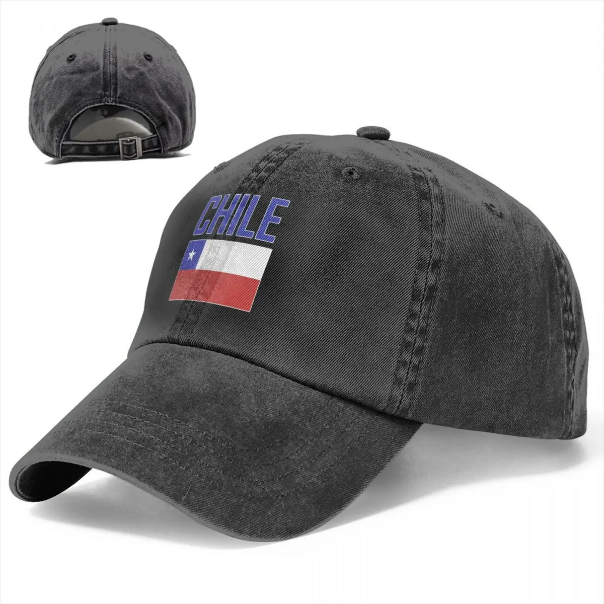 Flag of CHILE Baseball Caps Unisex Soft Casquette Cap Fashion Denim Hat Vintage Adjustable Dad Hat