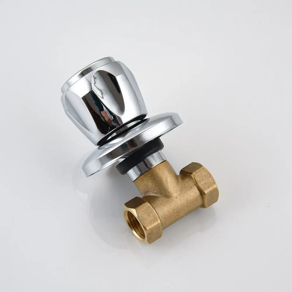 Heavy Duty Brass In Wall Shut Off Valve Modern Minimalist Style For Shower Mixer Tap Water Pipe Fittings