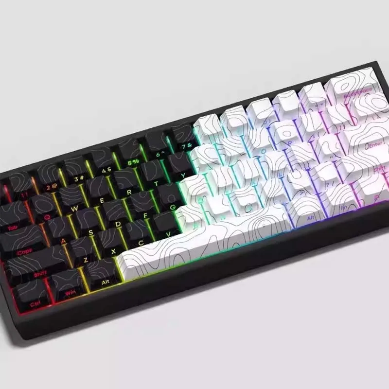 Side Gravura Backlit Keycaps para teclado mecânico, Wooting Cherry Profile, PBT, MX Switch, compatível com 68, 87, 104 chaves