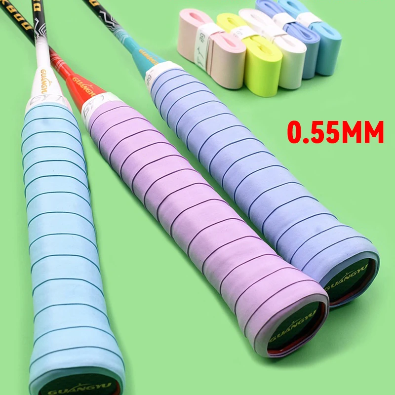 

10Pcs/lot 0.55mm Badmintion Overgrip Tennis Racket Ultra-Thin Sweatband Antivibrador Grip Tenis Raquete Padel Fishing Rod Grips