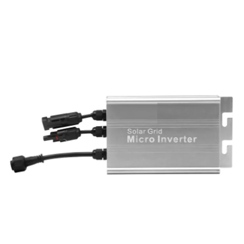 Solar Grid Tie Mini Inverter DC 18V-50V To AC Output 120V/230V Auto Silver (180W ) 1 Piece