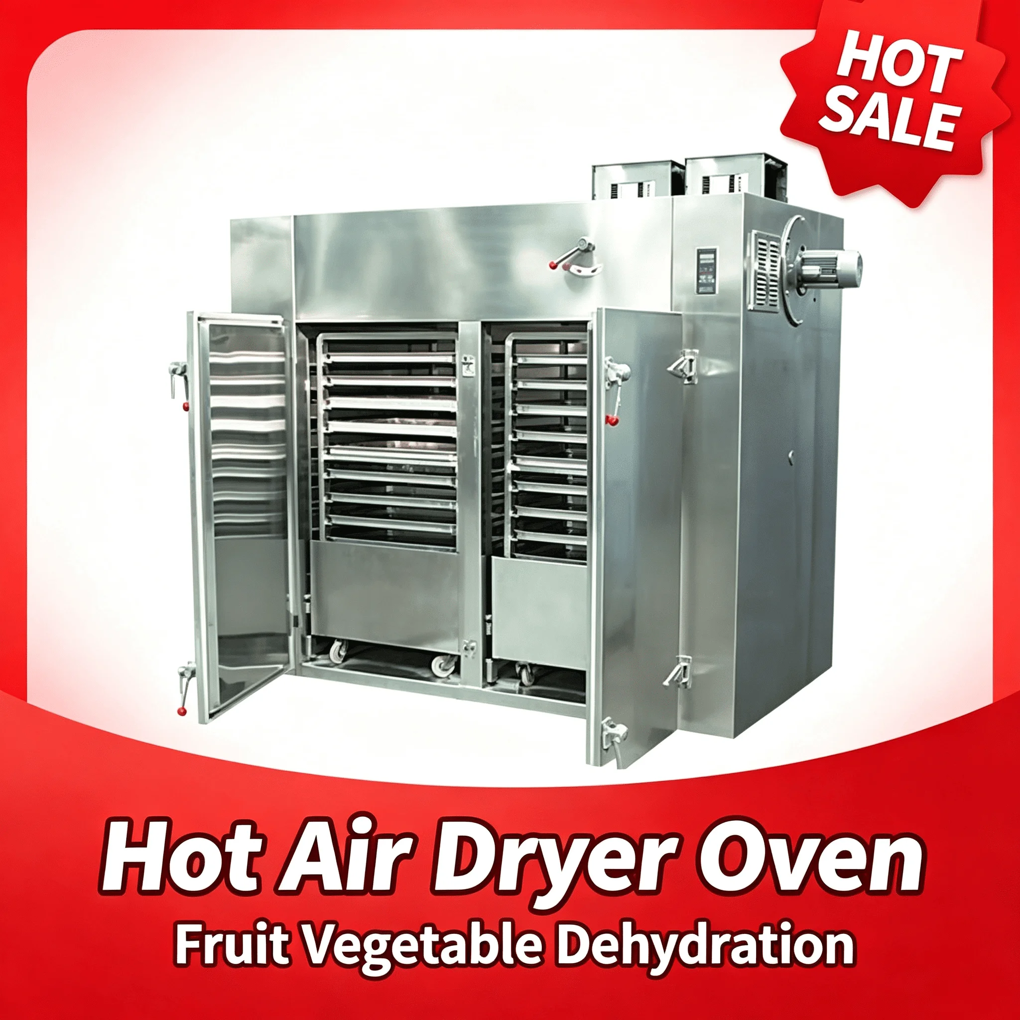 Hot Air Drying Oven Energy Efficient Circulation Dryer For Fruit Vegetable And Flower Dehydrating Customized