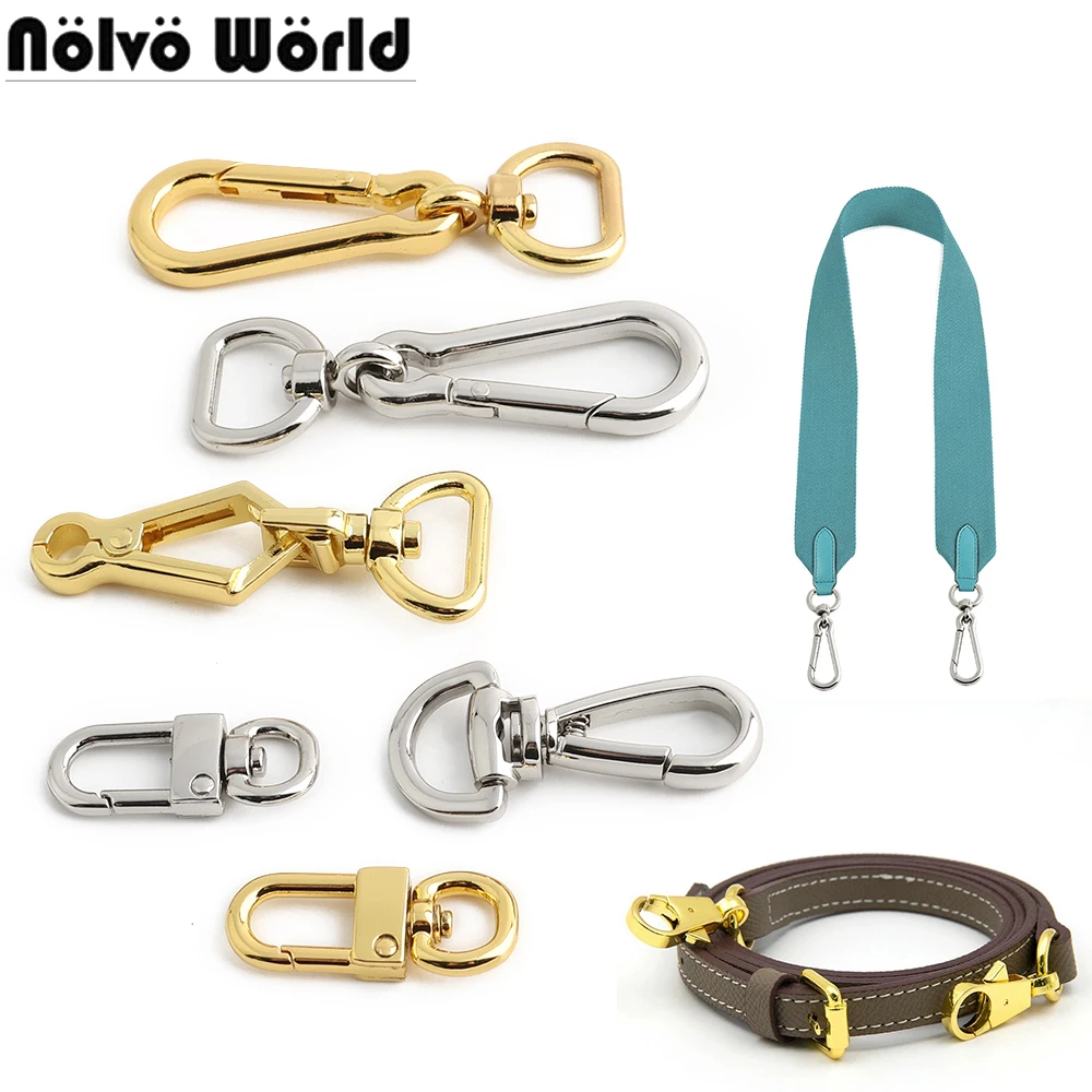10/30/100PCS Metal Bag Strap Buckles Swivel Lobster Clasp Keychain Trigger Snap Dog Collar Hook Shoulder Tote Spring Accessories