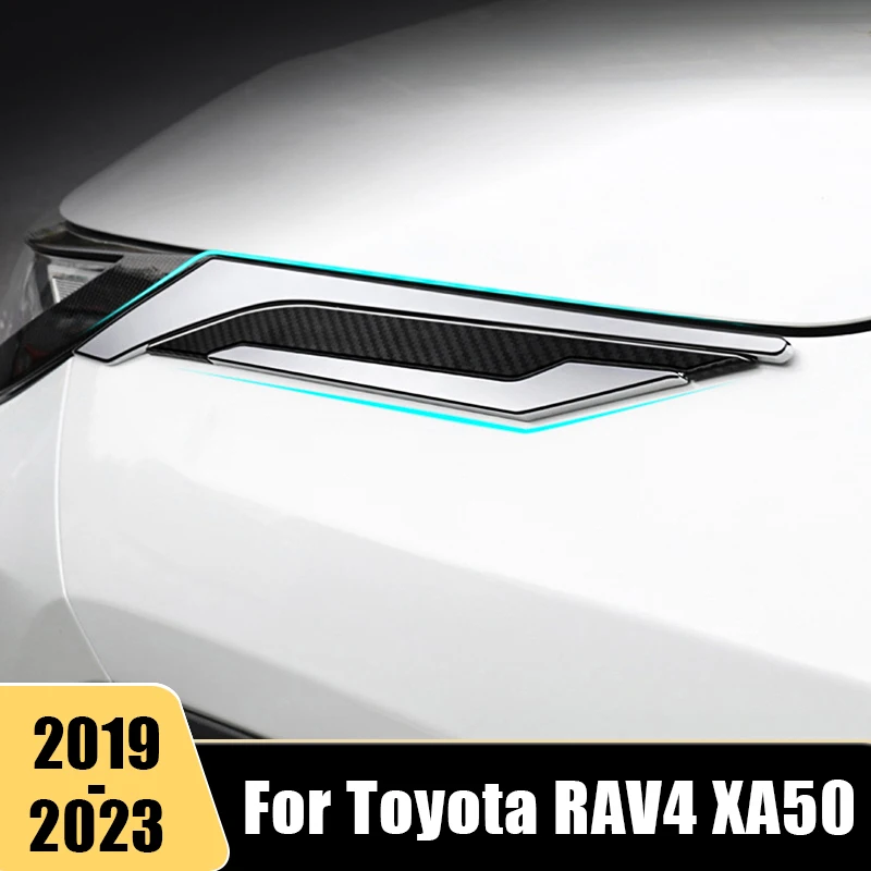 

For Toyota RAV4 XA50 2019 2020 2021 2022 2023 2pcs Car Side Vent Air Flow Fender Intake Sticker Auto Exterior Side Vents Trim