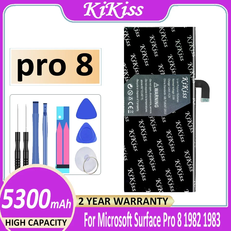 

KiKiss Battery pro 8 (96BTA016H 96BTA015H) 5300mAh For Microsoft Surface Pro8 1982 1983 Series Tablet Bateria