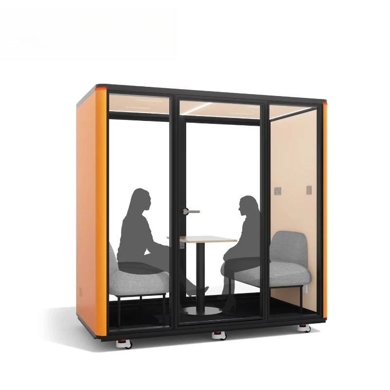 Intelligent Soundproof Booth Customized Lighting Mode Ventilation Speed Adjustable Acoustic Pod for Modern Smart Office Space