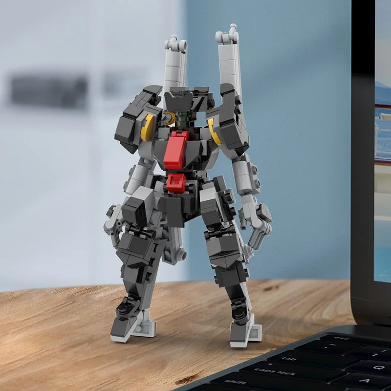 

Game Mecha Warrior Series MOC Black Gull War Robot Building Blocks Model Assemble Ornaments Toys For Kid Holiday Gifts