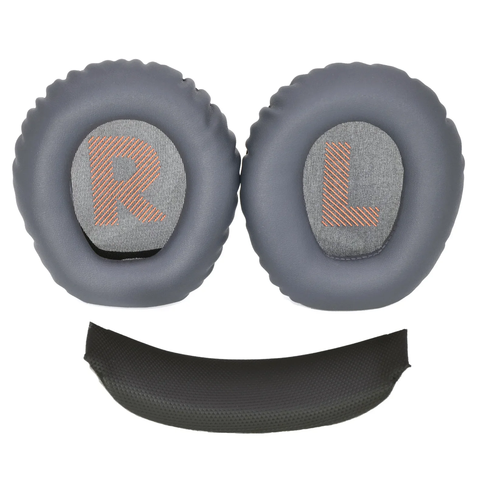 

NUNUVV Replacement Protein Leather Ear Pads Cushion Cover Earpads With buckle For JBL Quantum 100 Q100 Headset repair parts ，
