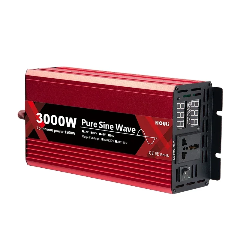 

houli HOULI 12v 220v inverter pure sine wave inverter 12v 220v 3000w