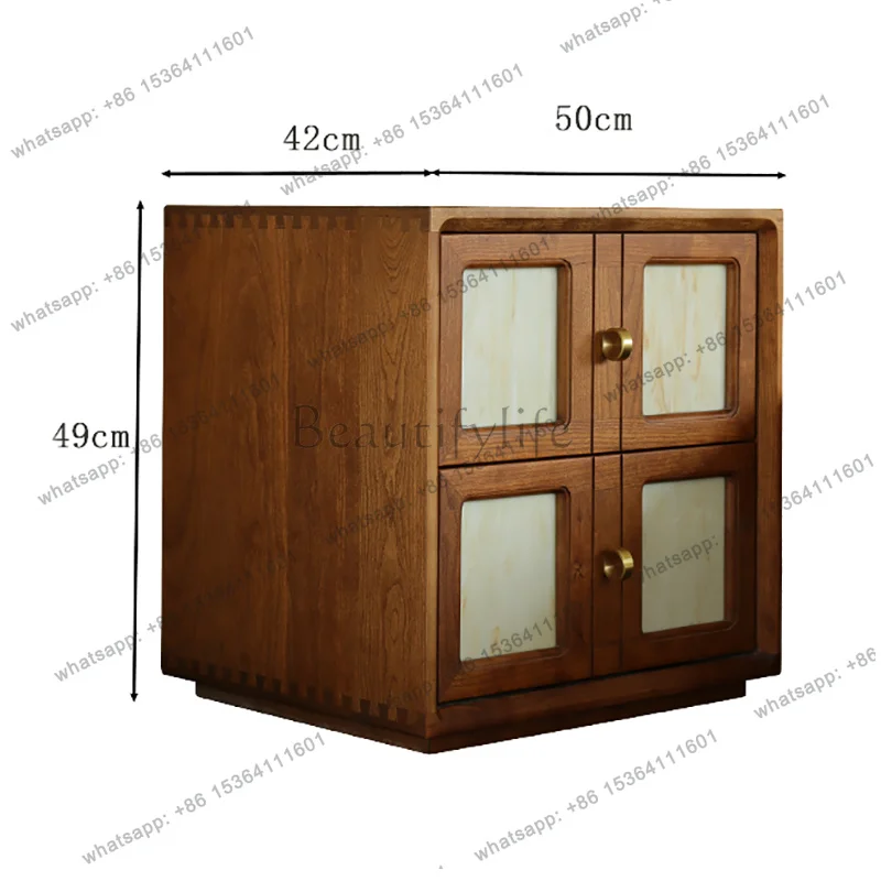 YJ Vintage Aesthetic Nightstand Modern Premium Design Organize Nightstand Drawers Storage Cajones De Dormitorio Bedroom Furnitur