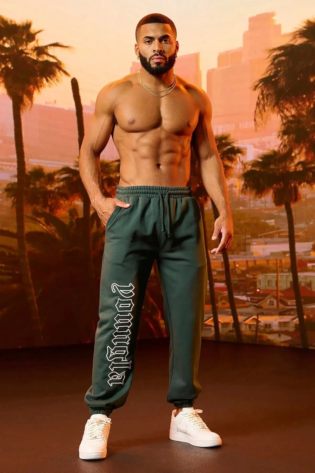 

Мужская спортивная одежда, штаны для фитнеса, брендовые свободные дышащие Хлопковые Штаны с шипами для бега на осень и зиму YOUNGL