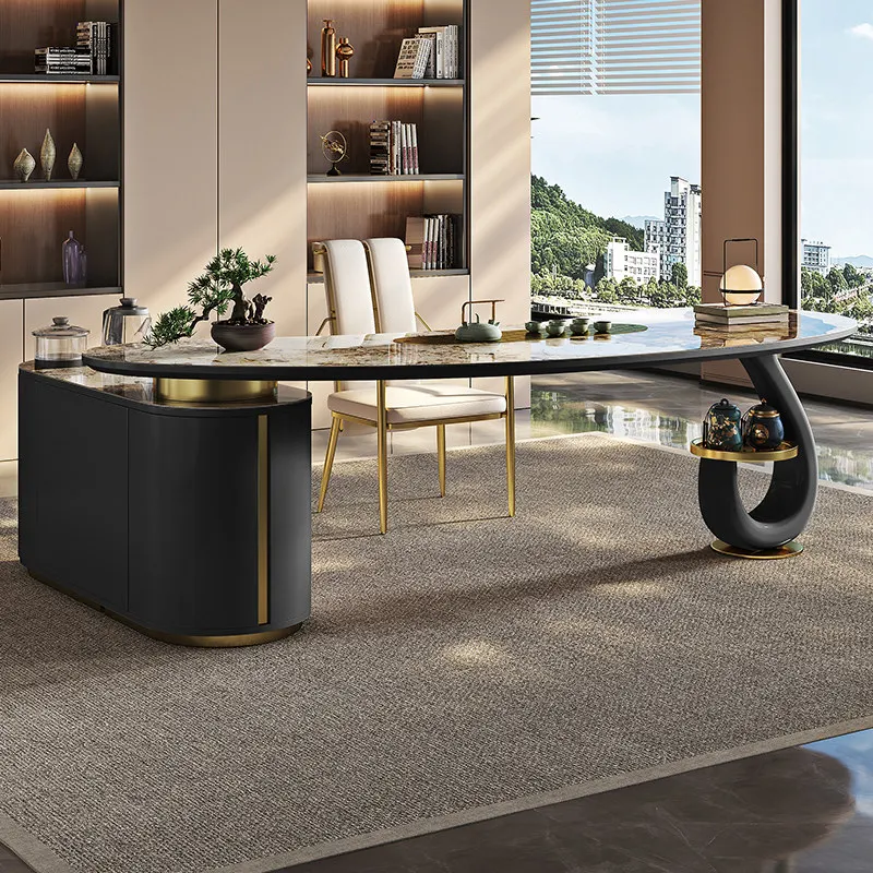 Luxury Modern Dining Table Kitchen Restaurant Nordic Marble Designer Lounge Dining Table Corner Reception Mesa Home Furniture