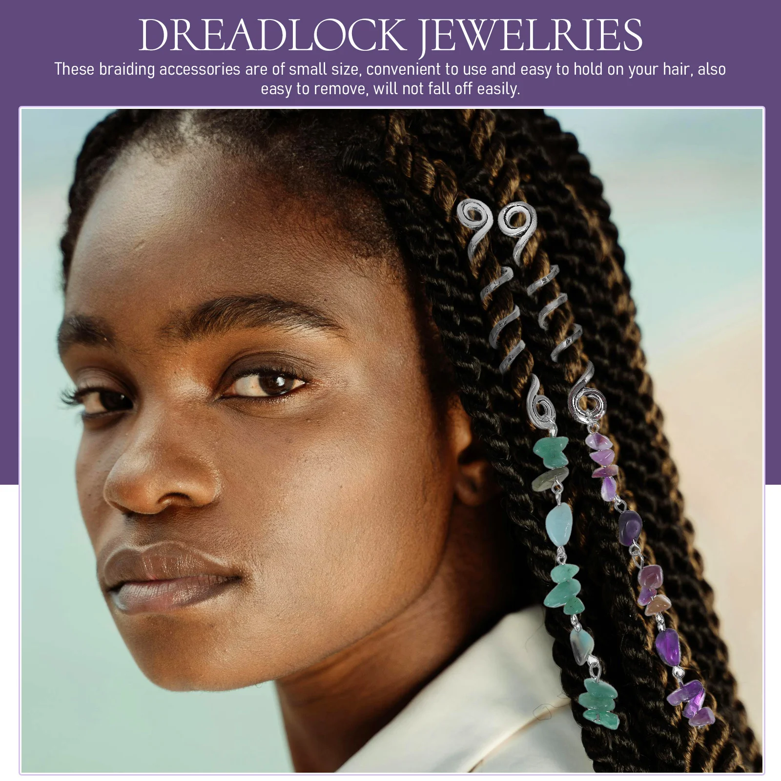 

3 шт. кольца для кос, аксессуары для плетения из сплава, бусины для дредов, украшения для волос, подвески для кос, украшения для волос