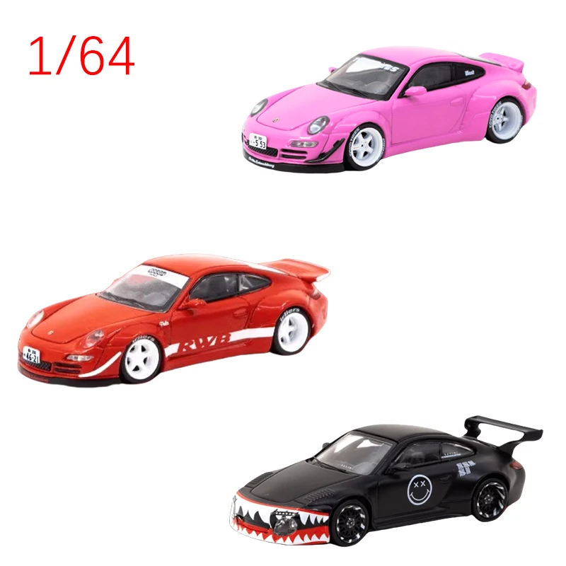 

Diecast 1/64 Scale Model Car Porsche RWB 997 Alloy Car Model Porsche Play Vehicles Toys for Boys Original Box