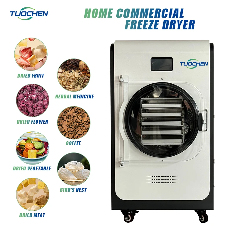 Update New Home Vacuum Freeze Drying Equipment Automatic Lyophilizer Price Dried Fruit Vegetable Mini For Food Use