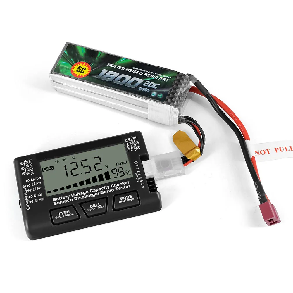 

Checker 2S-8S Lithium Ion Tester for Nimh Support LCD Backlight Digital Voltage and Capacity Testing