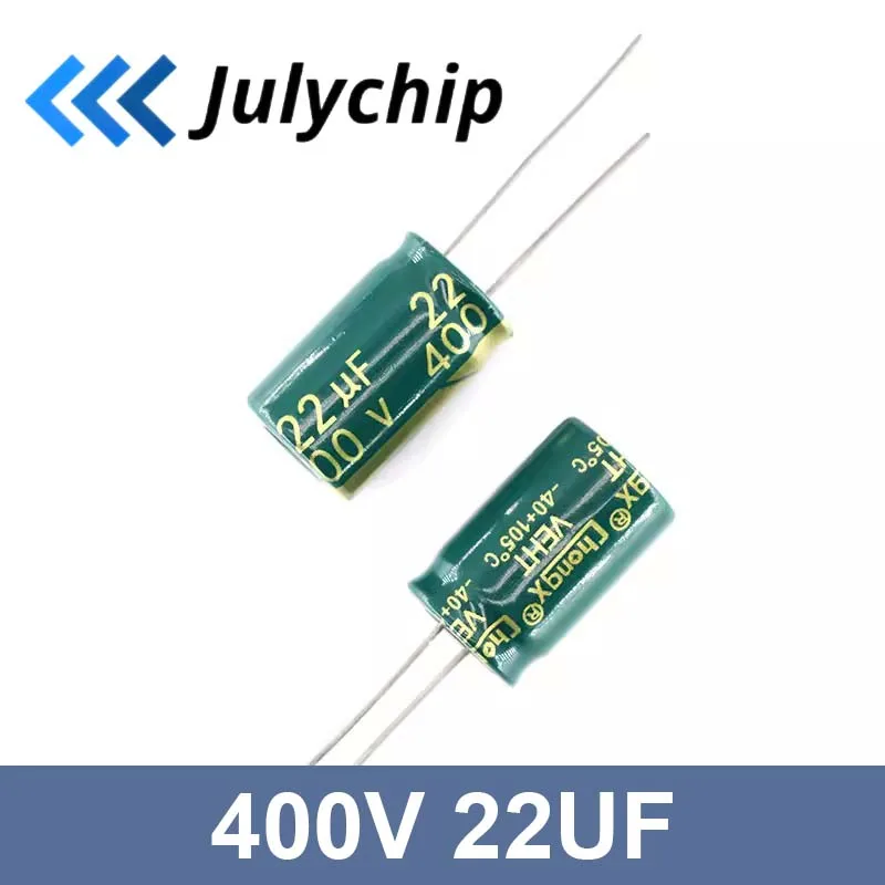 

5pcs/lot 400V 22UF High Frequency Low Impedance 400V 22UF Aluminum Electrolytic Capacitors Size 13*17 20%