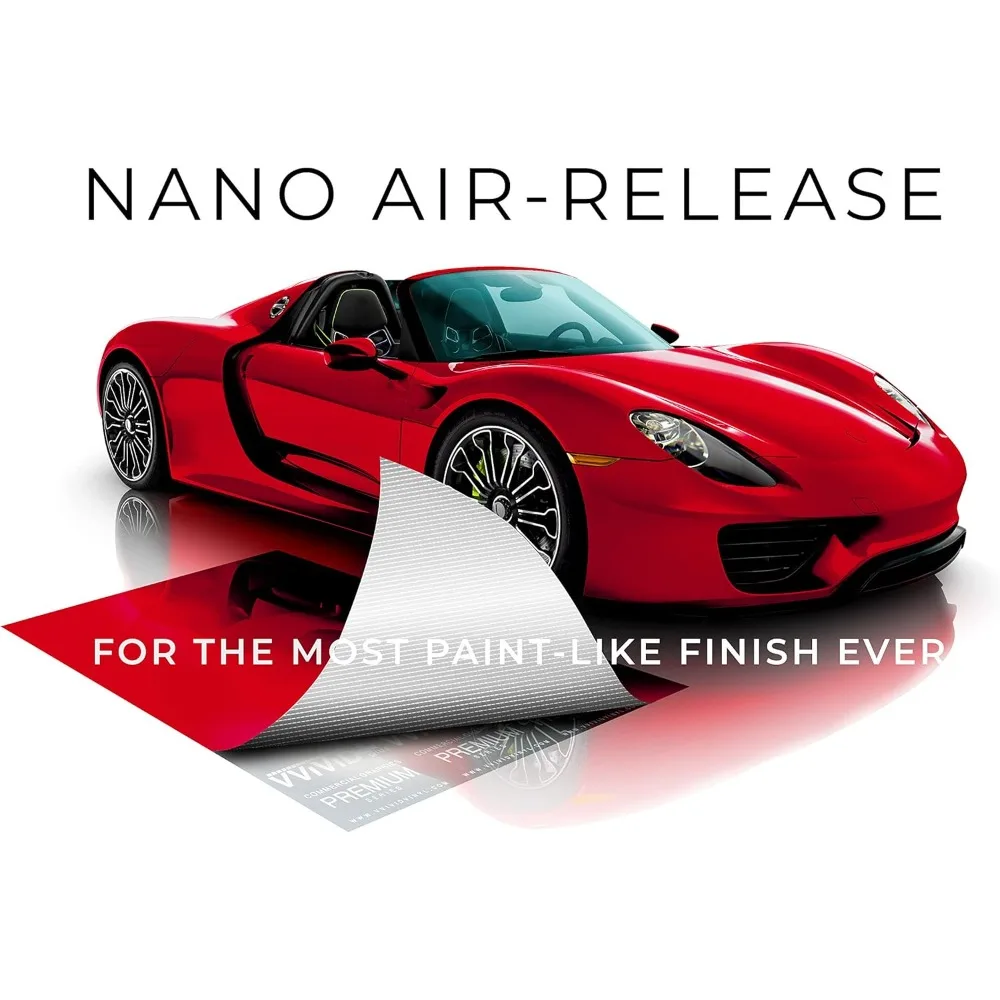 Ultra Gloss Candy Red Vinyl Car Wrap Premium Paint Replacement Film Roll with Nano Air Release Technology