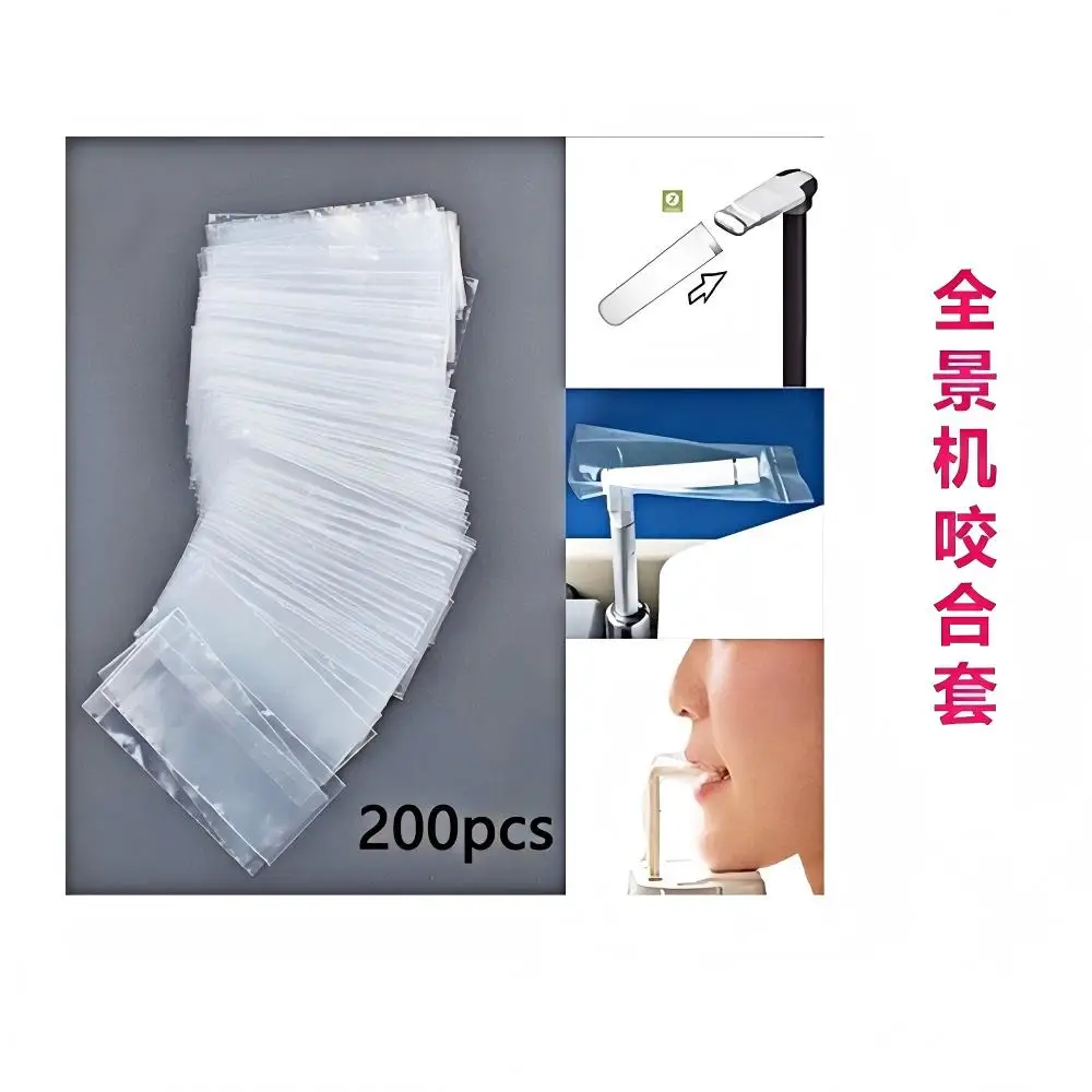 

Multiple Sizes Disposable Dental Panoramic X-Ray Bite Block Protective Covers Hygiene Film Sleeves For Dental Lab Use 200Pcs/Box